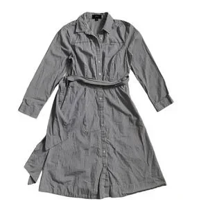 J. Crew Dresses Jcrew Womens Tie Waist Shirt Dress H779 Size 4